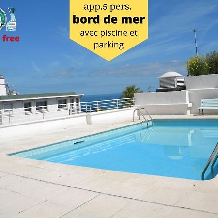 App Le Rocazur Avec Piscine Et Parking En Bord De Mer A 500M Du Centre Ville Menton Kültér fotó