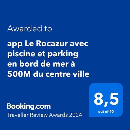 App Le Rocazur Avec Piscine Et Parking En Bord De Mer A 500M Du Centre Ville Menton Kültér fotó