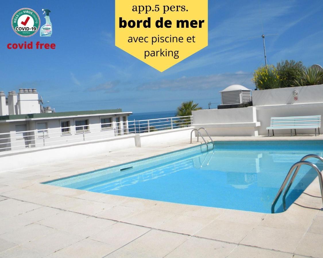App Le Rocazur Avec Piscine Et Parking En Bord De Mer A 500M Du Centre Ville Menton Kültér fotó