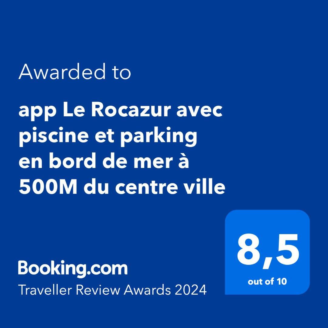App Le Rocazur Avec Piscine Et Parking En Bord De Mer A 500M Du Centre Ville Menton Kültér fotó